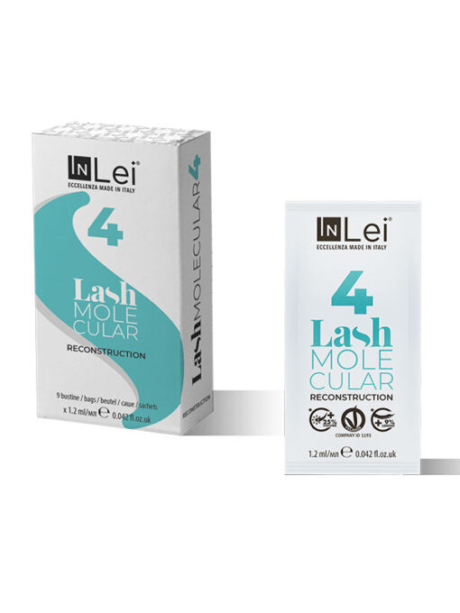 InLei Lash Molecular 4 Confezione Singola - 9x 1.2ml – Ricostruzione Molecolare per Ciglia e Sopracciglia