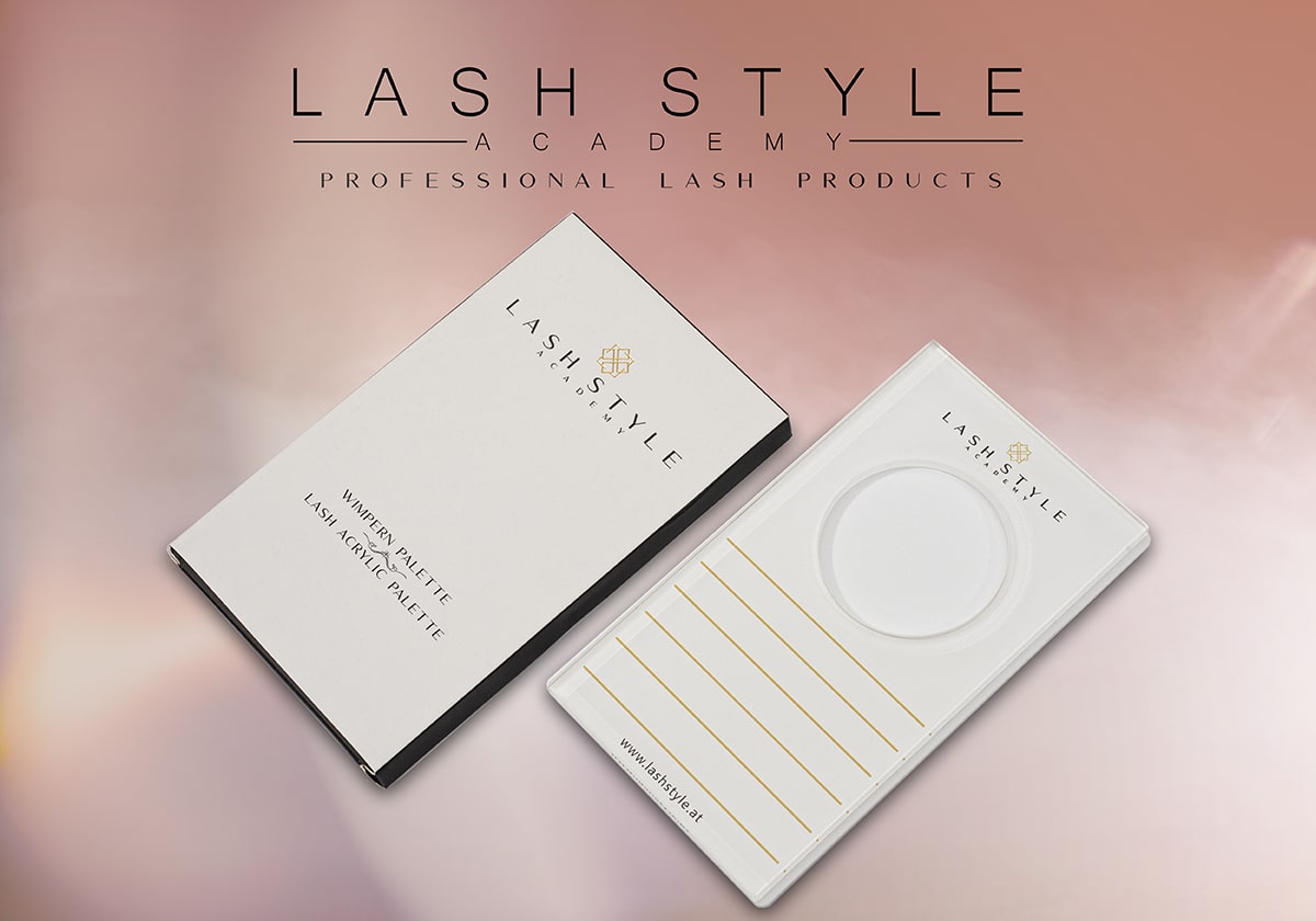 Supporto ciglia/ con posti per pietra di Jade